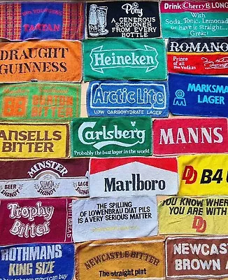 £3.99 • Buy Vintage Bar Towel Beer Cloths Mats Retro Mancave Pub Lager Ale Bitter Brewery