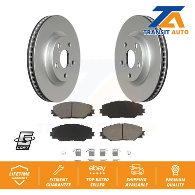 $125.78 • Buy Front Coated Brake Rotor Ceramic Pad Kit For Toyota RAV4 Scion TC Matrix Pontiac