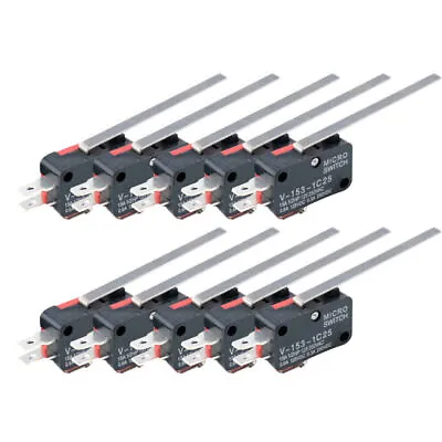 10Pcs V-153-1C25 SPDT Limit Switch Long Straight Handle Lever Type  Micro Switch • $10.63