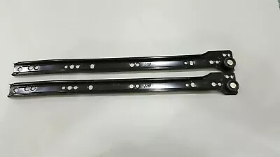 Metal Draw Runners  2 X Black 350mm Runners Free Postage • £2.99