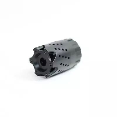 Stars Muzzle Brake 7.1mm SS 1/2-28RH & 13/16-16 Outer Sleeve For .22 5.56 • $39.99