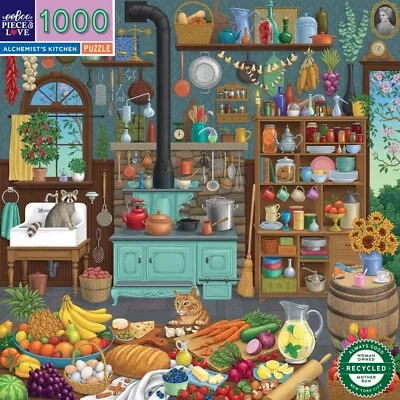 EeBoo 1000 Pc Puzzle – Alchemist’s Kitchen Kids Puzzle Family Puzzle 05840 • $44.99