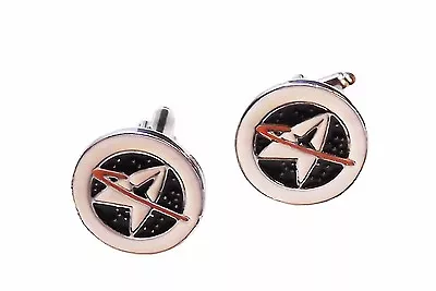 £6.94 • Buy Star Trek STARFLEET COMMAND Metal/ Enamel CUFFLINKS