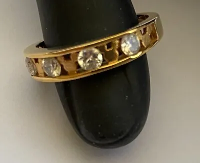 Mickey Mouse Icon Crystals Size 9 RING Gold Tone Gem Jewel Disney Ring • $15.20