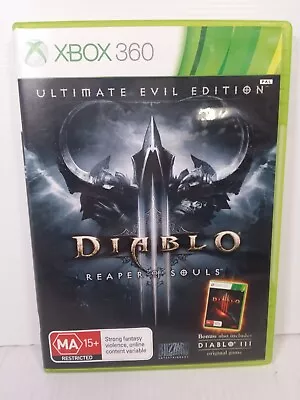 Diablo III: Reaper Of Souls Ultimate Evil Edition (Xbox 360 2014) No Manual Bli • $15