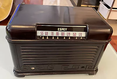 Vintage ESPEY Art Deco Tube Radio - Bakelite Case Only • $64.99