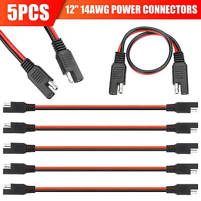 5PCS 14 Gauge 12  Power Connectors Cable 2 Pin Quick Disconnect Polarized Wire • $13.48