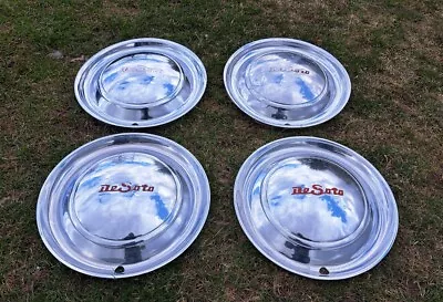 Set Of 4 1949-1950 DeSoto Hubcaps 15  Wheel Covers De Soto Hub Caps Custom 49 50 • $125