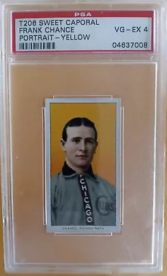 T206 Frank Chance Yellow Portrait PSA 4 • $201.14