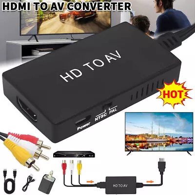 HDMI To RCA Converter HDMI To AV Composite Video Audio Converter Adapter • $12.89