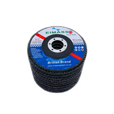 £9.95 • Buy 10 X Premium Flap Discs - Grinding Sanding 115mm 4.5   Angle Wheel - All Grits