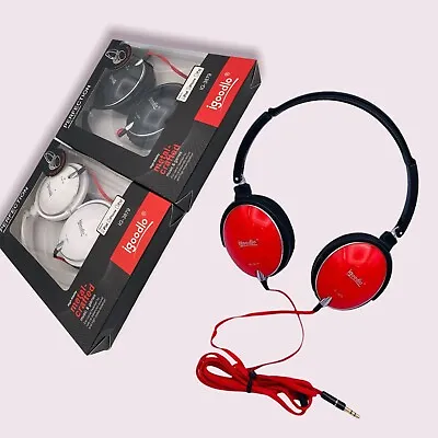 Igoodlo Wired Headphones Foldable Over Ear MIX COLOURS  • £9.99