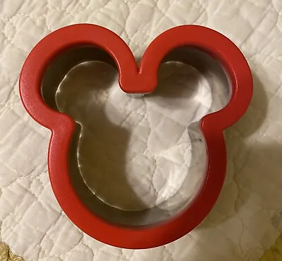 Disney Mickey Mouse Cookie Cutter VGC Plastic And Stainless Steel Deep Cutter • $5.90