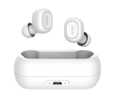 QCY QS1 T1C Earphone Wireless Bluetooth 5.0 His Stereo 3D Double Microphone Bl • $89.86