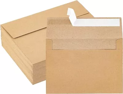 50 Pack Kraft Envelopes 5 X 7 InchBrown A7Card Invitation Postcard Envelopes • $8.33