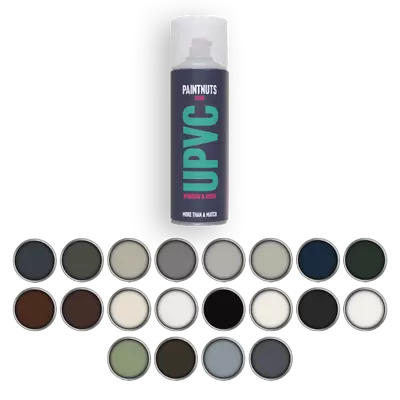 PVC Paint UPVC Door Window Gutter Plastic Paint All Colours & Finish 400ml Spray • £19.99