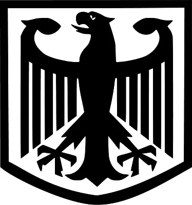 German Eagle Crest Vinyl Sticker Decal Deutschland Flag - Choose Size & Color • $2.51