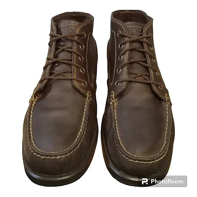 Eastland Mens Seneca Chukka Ankle Boots Size 12W Brown Lace-up Shoes 7785-17W • $15.95