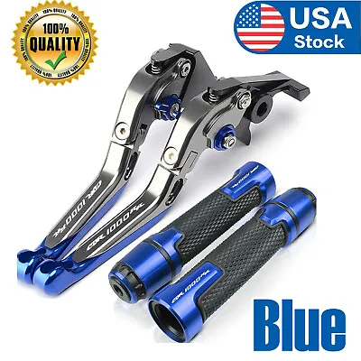 For Honda CBR1000RR 2004-2007 Motorcycle Brake Clutch Levers Handlebar GripsBlue • $60.29