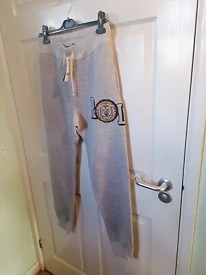 Polo Ralph Lauren 1967 Tiger Patch Grey Sweatpants Joggers Track Pants Small  • £60.99