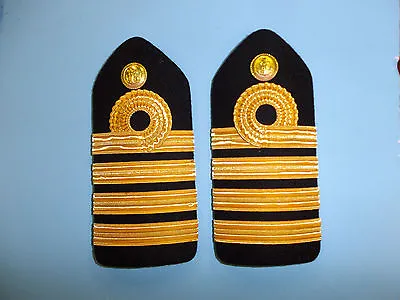 B3252p Vietnam RVN Navy Shoulder Hard Board Dia Ta Captain Pair IR9B • $67