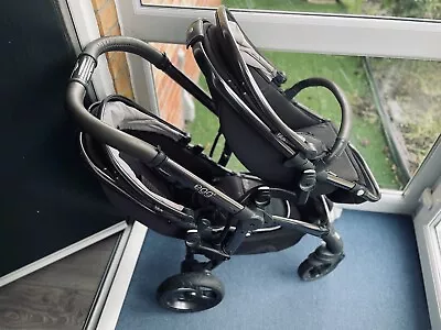 Egg Tandem Stroller Shadow Black With Two Car Seats( Maxi-cosi And Cybex • £600