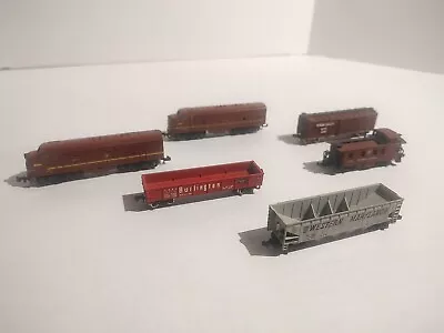 Trix N Scale Lot Diesel Locomotive Train Engine Pennsylvania #510 Caboose  • $66