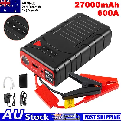 27000mAh 12V Car Jump Starter Pack Booster Charger Battery Power Bank Portable • $43.99