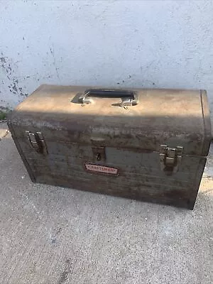 Vintage CRAFTSMAN 1960s Toolbox NO TRAY-Tray 18  Long CROWN Logo MADE IN USA • $49.99