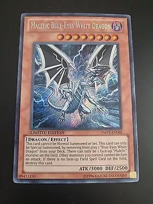 Malefic Blue-Eyes White Dragon - YMP1-EN002 - Secret Rare- Lightly Played  • $4.48