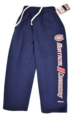 Reebok Face-Off NHL Youth Boys Montreal Canadiens Sweatpants NWT S M L XL • $9.99
