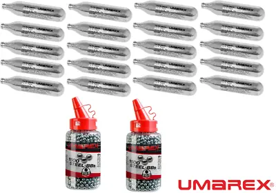 Umarex BB's (3000) & 12G CO2 Canisters (20) Pack Set • £24.99
