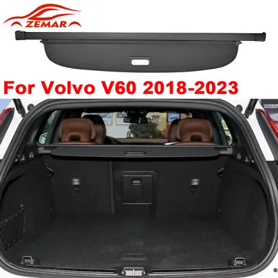 Rear Trunk Cargo Cover For Volvo V60 2018-23 Retractable Luggage Security Shield • $119.98