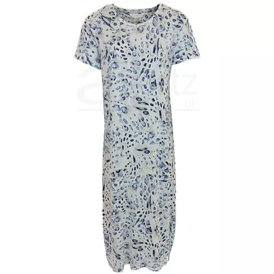 Ladies Ex M S Cotton Modal Short Sleeve Longer Nightdress Womens Nightie UK Size • £14.99