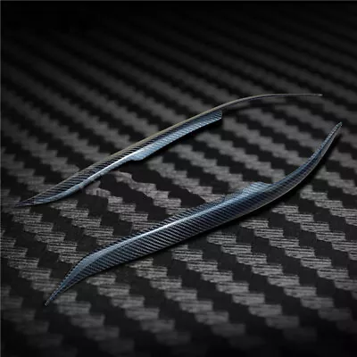 Carbon Fiber Headlight Cover Eyebrows Eyelid Trim Sticker Decals For Mazda 6 03+ • $57.39