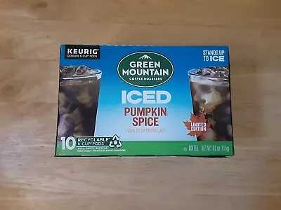 Pumpkin Spice Iced Coffee By Green Mountain 10 K-Cups EXP. 5-2-25 • $16.25