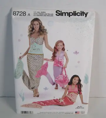 Simplicity  8728 Mermaid Costume Pattern All Sizes - Child Girl & Misses Uncut • $9.99