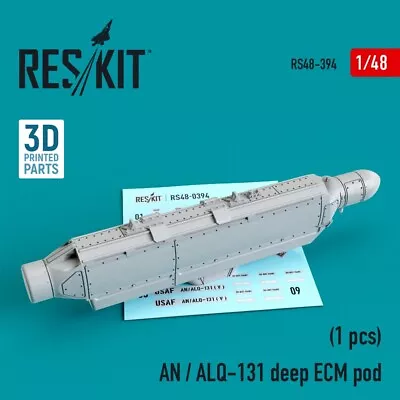 1/48 Reskit RS48-0394 AN / ALQ-131 Deep ECM Pod (A-7 A-10 F-4 F-16 F-111 • $15