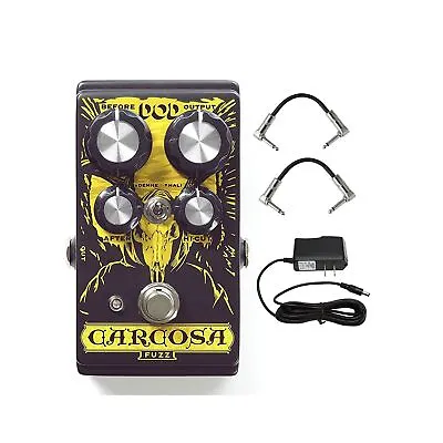 DOD Carcosa Analog Fuzz Pedal Silicon Style Fuzz Guitar Pedal Bundle With Two... • $175.01