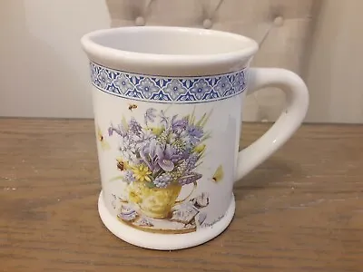 Hallmark Nature's Marjolein Bastin Coffee/Tea Mug/Cup Sketchbook.Flowers Bouquet • $15