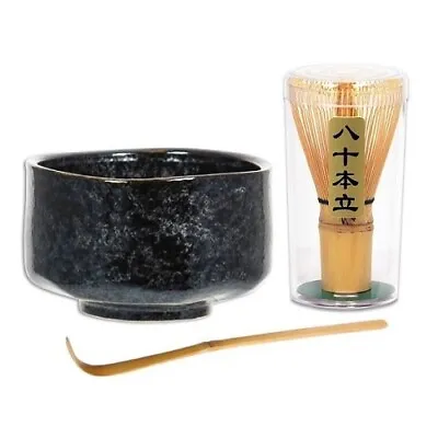 $36.95 • Buy Japanese Akeyogoro Matcha Bowl 80 Count Whisk Chashaku Scoop Tea Ceremony Set