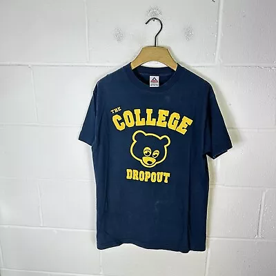 Vintage Kanye West Shirt Mens Medium Blue The College Dropout 2004 Hip Hop Bear • £153.95