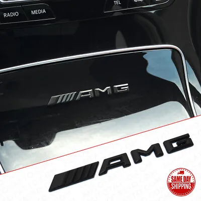 Black Style AMG Interior Multimedia Decal Sticker Badge Decoration Emblem Logo • $13.99