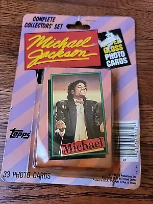 1984 Michael Jackson Topps Complete Set (33) Photo Cards MJJ Productions Sealed • $9.99