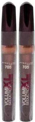 (LOT OF 2)  Maybelline Volume XL Seduction Lip Plumper 705 LUSCIOUSLY SPICIED • $17.89