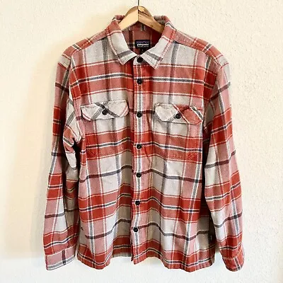 Patagonia Flannel Shirt Men’s Size Large L Plaid Organic Cotton Long Sleeve EUC • $34.77