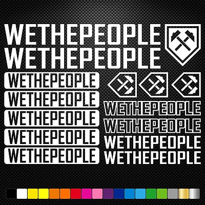 Fits  We The People Vinyl Decal Stickers Sheet Bike Frame Cycles Cycling  • £7.30