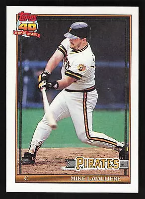 1991 Topps Mike LaValliere #665 Pittsburgh Pirates • $1.49
