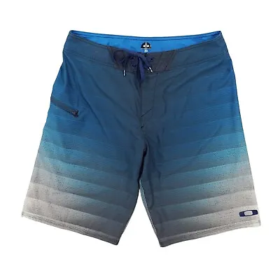 $19.99 • Buy Oakley Boardshorts Mens 33 Blue 11  Camber Board Short Swim Trunks