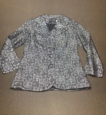 Vintage 60s Silver Brocade Blazer/Jacket • $39.99